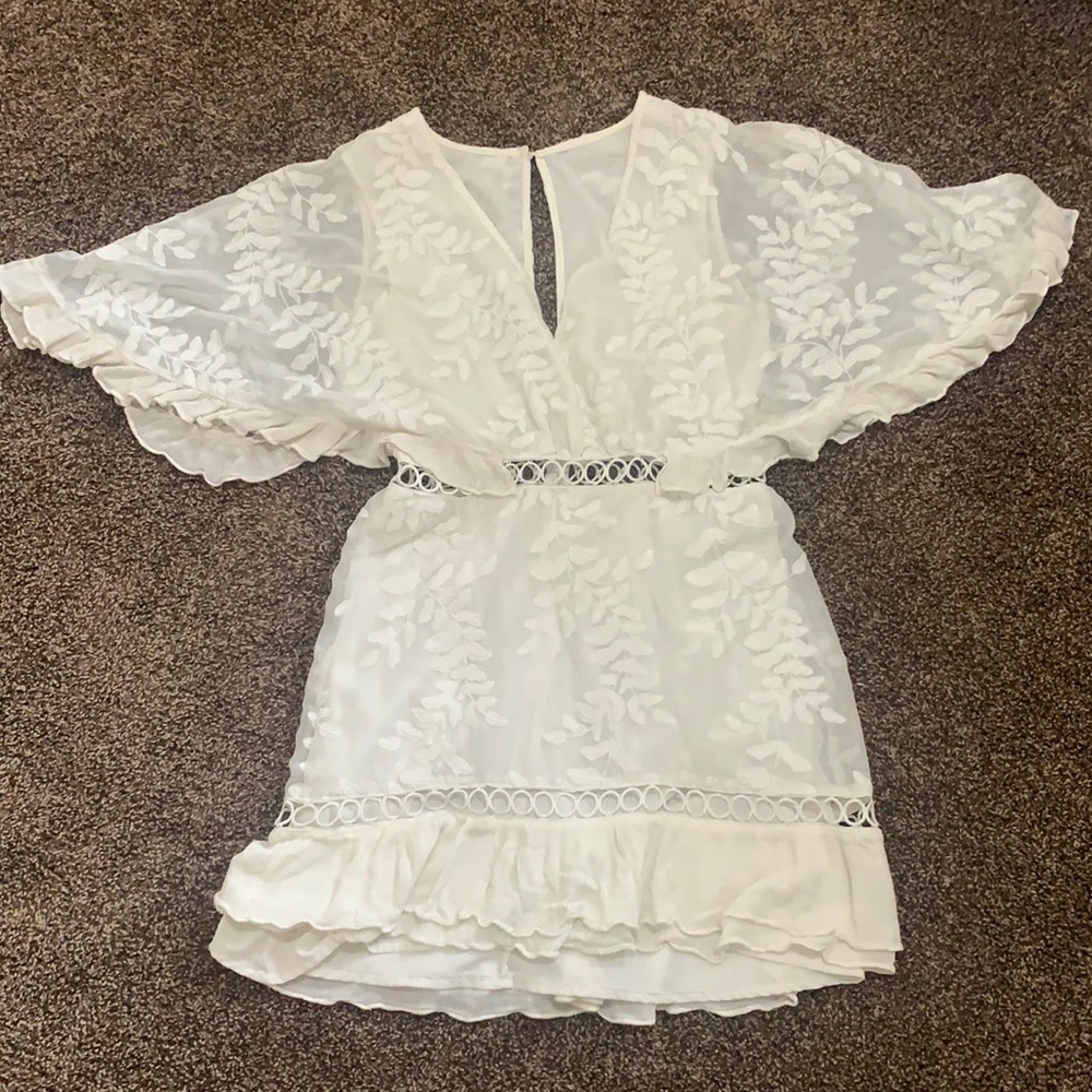 White embroidered dress